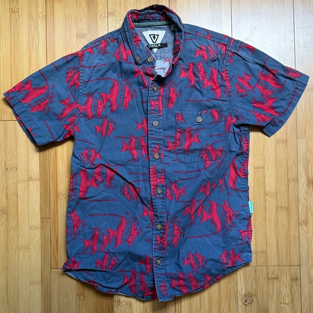 VISSLA Boys Button Down Shirt